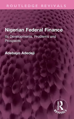 Nigerian Federal Finance cover