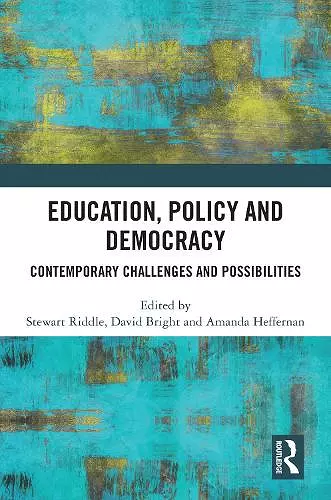 Education, Policy and Democracy cover