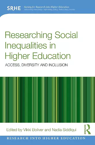 Researching Social Inequalities in Higher Education cover