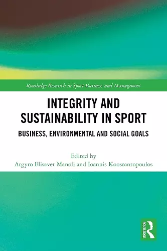Integrity and Sustainability in Sport cover