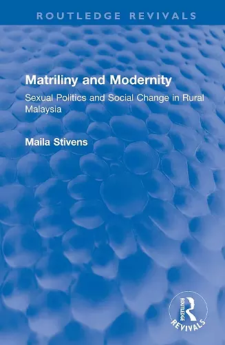 Matriliny and Modernity cover