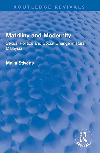 Matriliny and Modernity cover