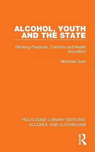 Alcohol, Youth and the State cover