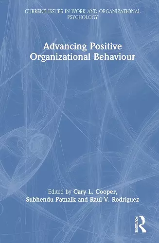 Advancing Positive Organizational Behaviour cover