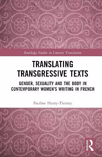 Translating Transgressive Texts cover