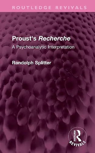 Proust's Recherche cover