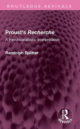 Proust's Recherche cover
