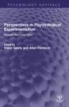 Perspectives in Psychological Experimentation cover