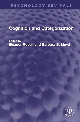 Cognition and Categorization cover