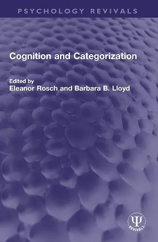 Cognition and Categorization cover