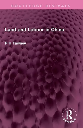 Land and Labour in China cover