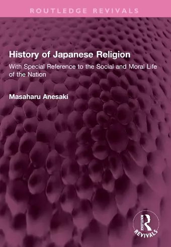 History of Japanese Religion cover