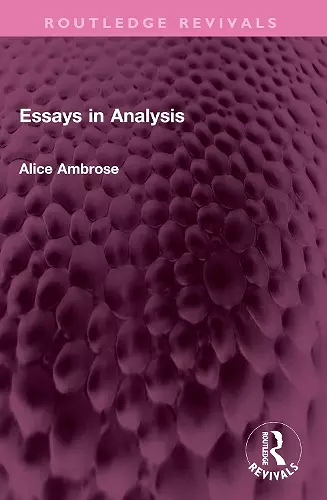 Essays in Analysis cover