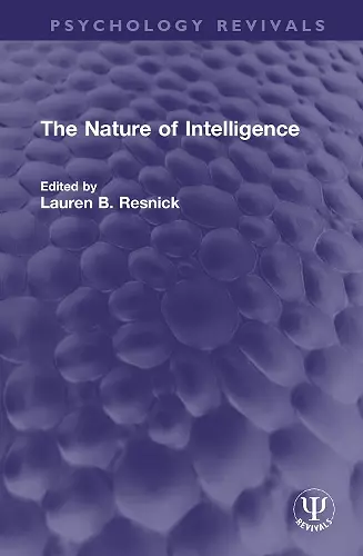 The Nature of Intelligence cover