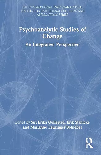 Psychoanalytic Studies of Change cover