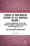 Studies in Indo-Muslim History by S.H. Hodivala Volume I cover