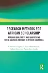 Research Methods for African Scholarship cover