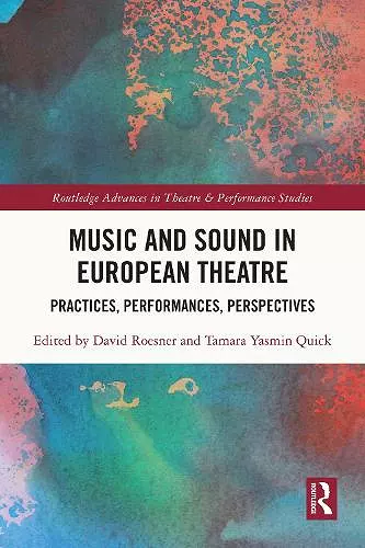 Music and Sound in European Theatre cover