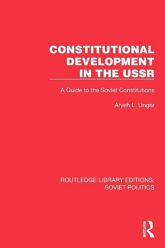 Constitutional Development in the USSR cover