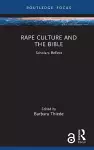 Rape Culture and the Bible cover