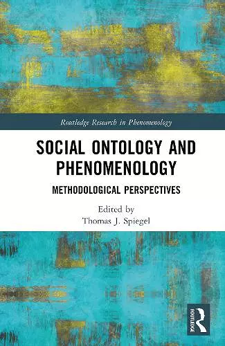 Social Ontology and Phenomenology cover
