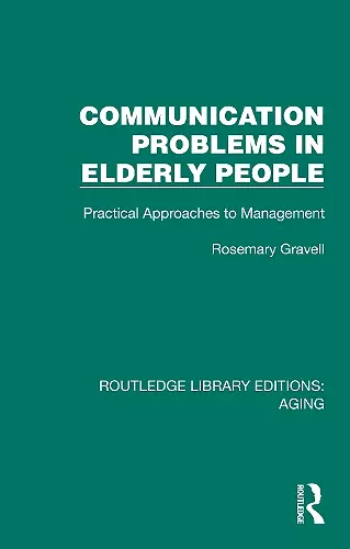 Communication Problems in Elderly People cover