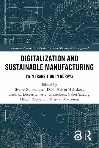 Digitalization and Sustainable Manufacturing cover