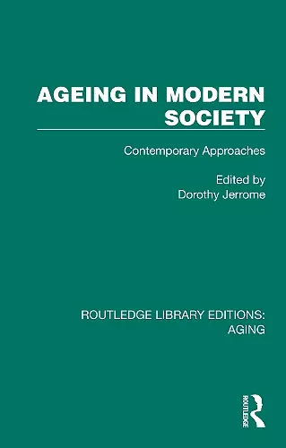 Ageing in Modern Society cover