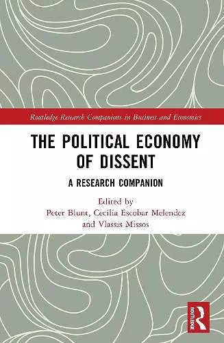 The Political Economy of Dissent cover