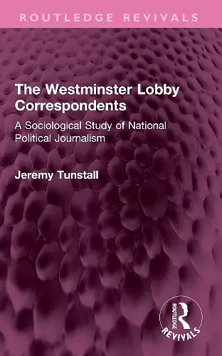 The Westminster Lobby Correspondents cover
