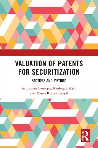 Valuation of Patents for Securitization cover