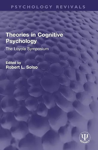 Theories in Cognitive Psychology cover