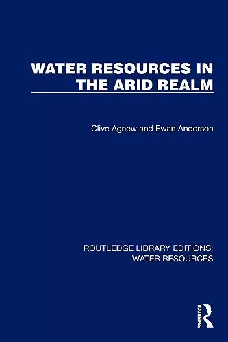 Water Resources in the Arid Realm cover