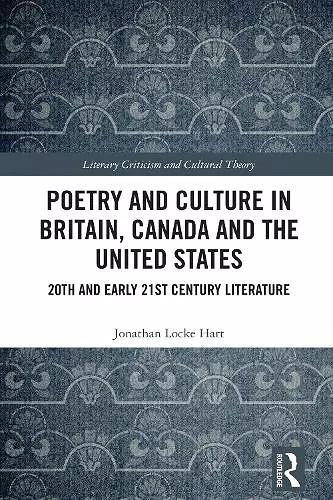 Poetry and Culture in Britain, Canada and the United States cover