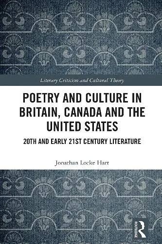 Poetry and Culture in Britain, Canada and the United States cover