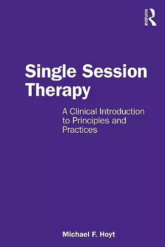 Single Session Therapy cover