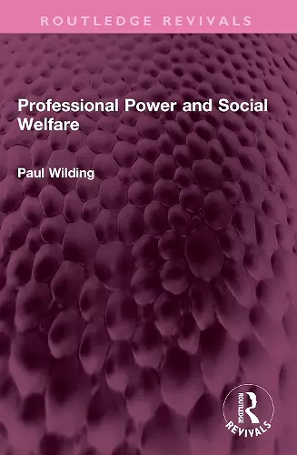 Professional Power and Social Welfare cover