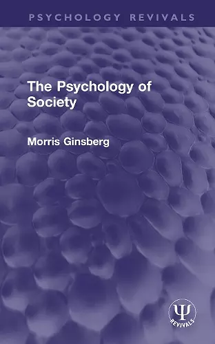 The Psychology of Society cover