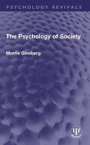 The Psychology of Society cover