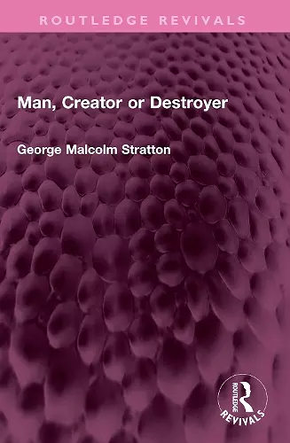 Man, Creator or Destroyer cover