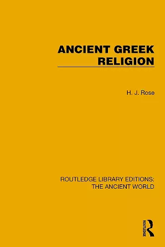 Ancient Greek Religion cover