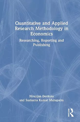 Quantitative and Applied Research Methodology in Economics cover