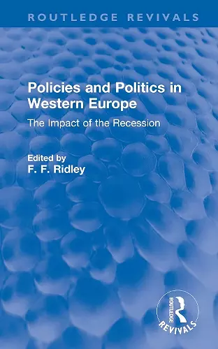 Policies and Politics in Western Europe cover