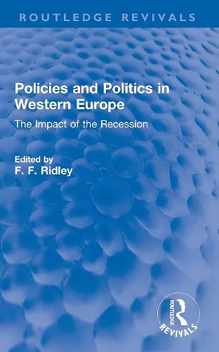 Policies and Politics in Western Europe cover