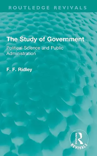 The Study of Government cover