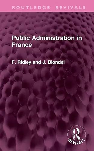 Public Administration in France cover