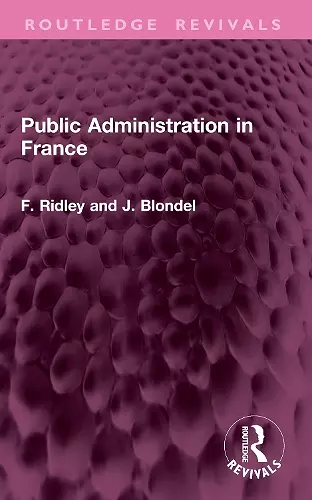 Public Administration in France cover