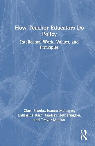 How Teacher Educators Do Policy cover