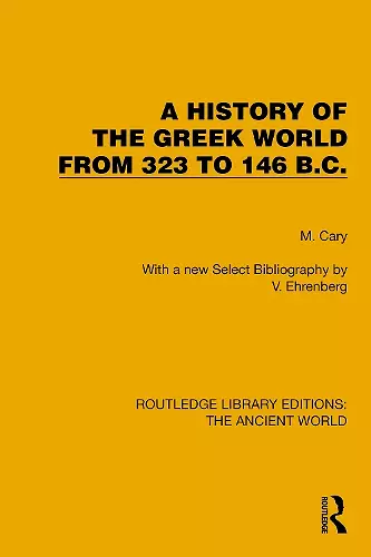 A History of the Greek World from 323 to 146 B.C. cover