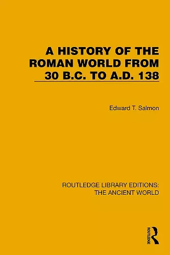 A History of the Roman World from 30 B.C. to A.D. 138 cover